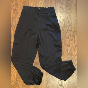 Express - Silky High Rise Cargo Jogger Pants